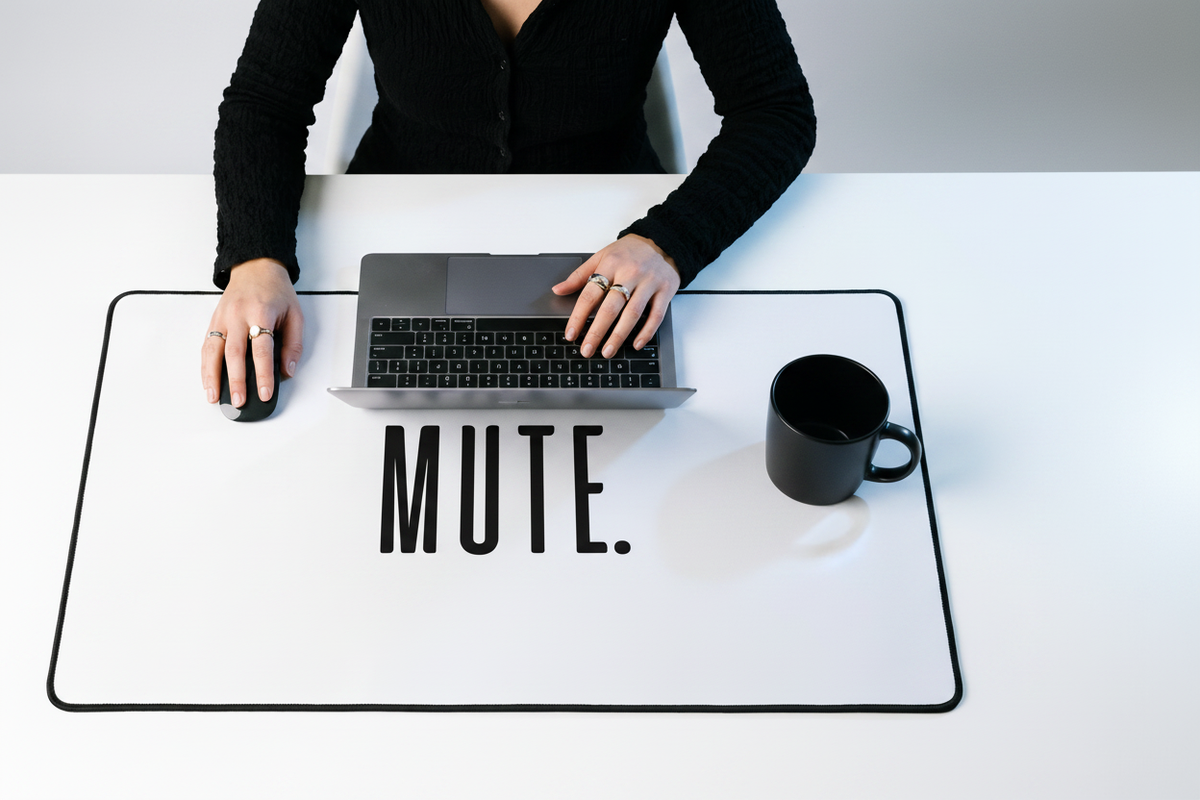 Desk Mat Flat Lay