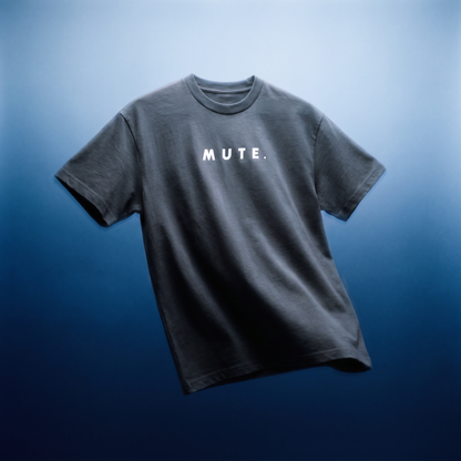 M U T E. Signature Chest Tee