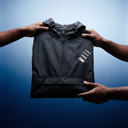 M U T E . Diagonal Lapel Technical Jacket